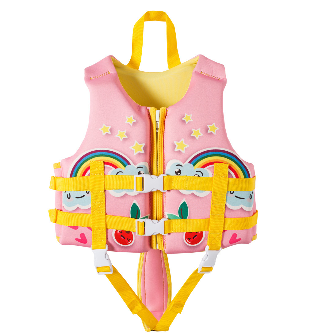 NEWAO Infant Swim Vest Life Jacket with Adjustable Safety Strap Flotation Swimming Aid for Toddlers 