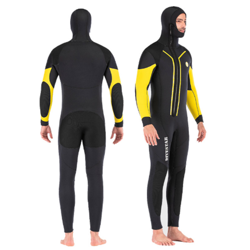 DIVESTAR 7MM Semi-Dry Winter Wetsuit with Hood