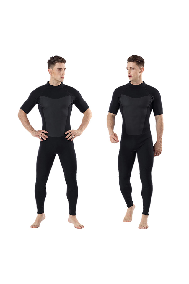 MYLEDI 2MM Mens One Piece Short Arm Steamer Wetsuit