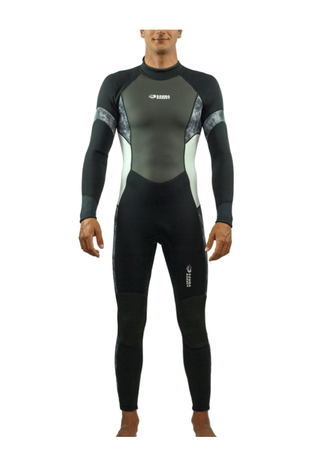 HISEA Men\'s 3mm Neoprene Full Body Back Zip Surfing&Snorkeling Warm Wetsuit