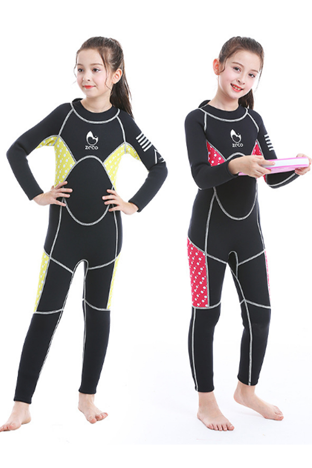 ZCCO 3MM Long Sleeve Full Wetsuit for Girls & Boys