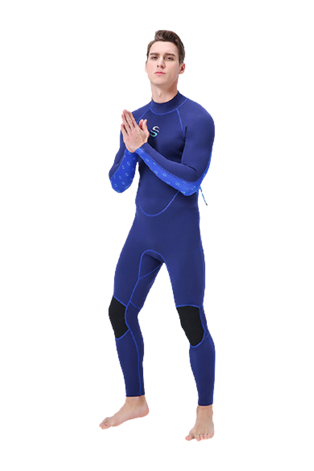 SLINX Men's 2MM Neoprene Full Body Back Zip Warm Diving Wetsuit