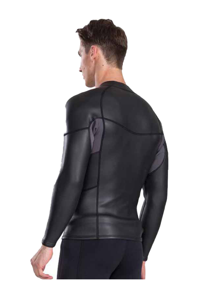 SBART 2mm Men's Smoothskin Rubber Wetsuit Jacket