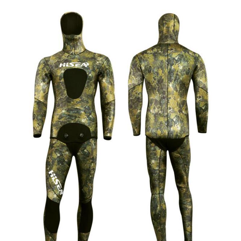 HISEA 7mm Spearfishing Coral Reef Open Cell Camo Wetsuit