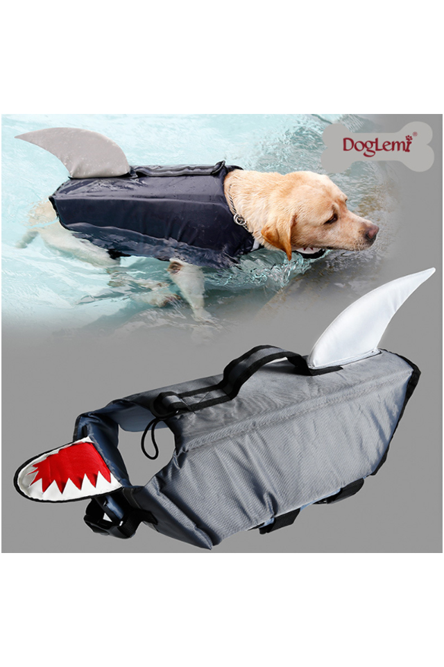 DOGLEMI Dogs' Cute Adjustable Breathable Swimming Life Jacket