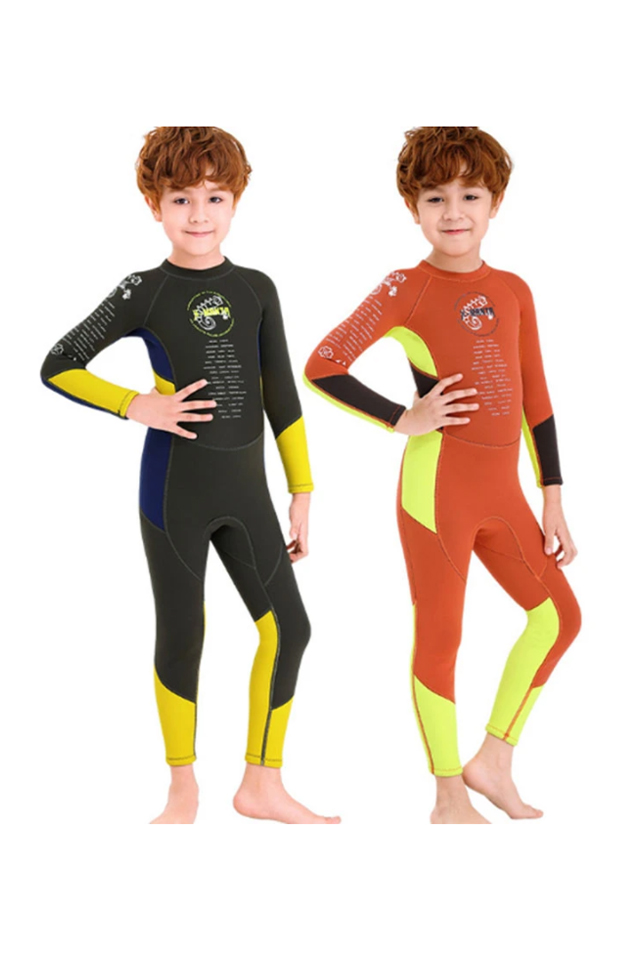 DIVE & SAIL Boys 2.5MM Multicolor Scuba Diving Wetsuit