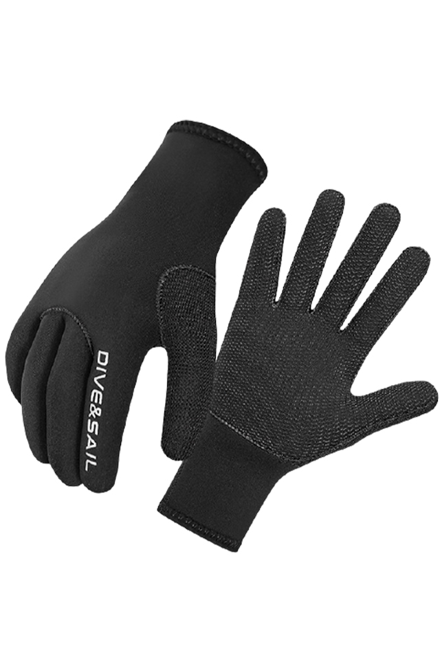DIVE&SAIL Adults\' 3mm Neoprene Non-slip Abrasion Resistant Warm Wetsuit Gloves
