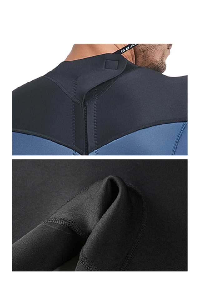Sbart Mens 3MM Long Sleeve Neoprene Snorkeling Sunscreen Wetsuit