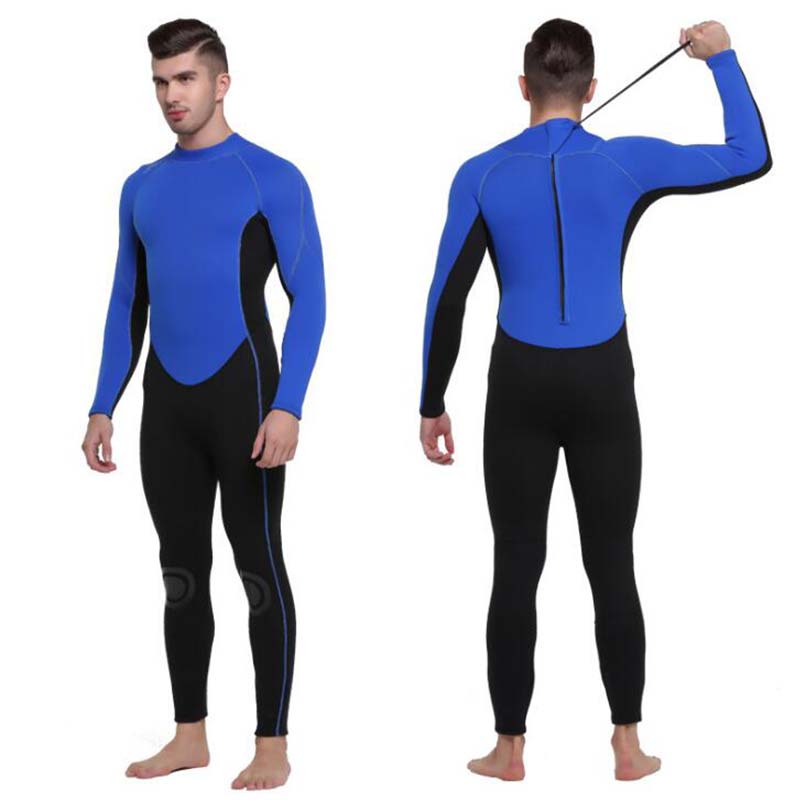Sbart 3MM Men's Full Length Wetsuit Long Sleeve Back Zip Scuba Wet Suit