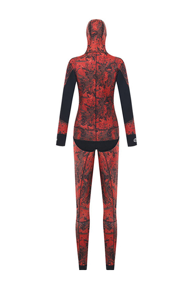 HISEA 5mm Open Cell Beavertail 2 Piece Camo Wetsuit