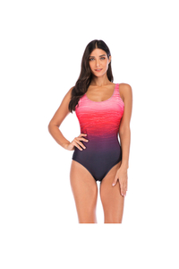 XC Women's Colorful Backless Sun Protection One Piece Swimsuit