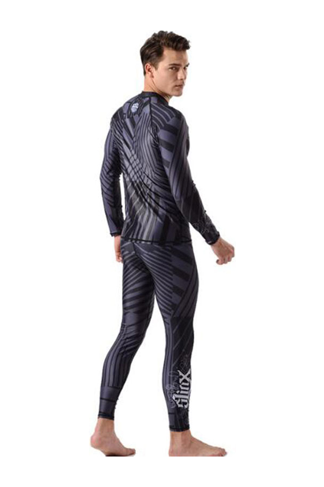 SLINX 2 Piece Lycra Dive Skin Suit Rashguard for Men
