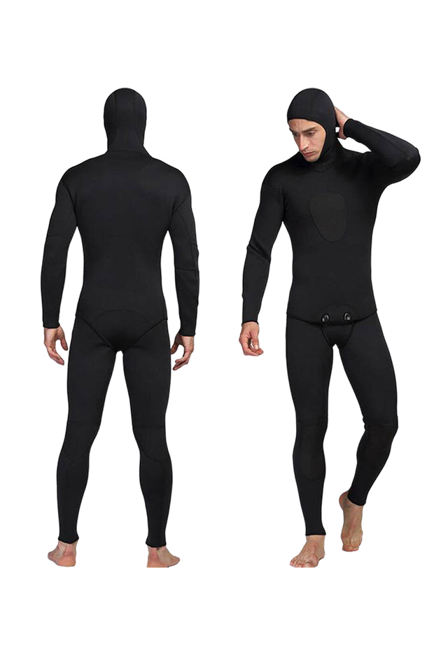 MYLEDI Mens 2 Piece 3mm Closed Cell Wetsuit with Hood