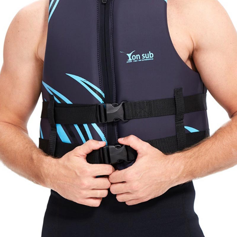 Yon Sub Adults Black Blue Boating Drifting Life Vest