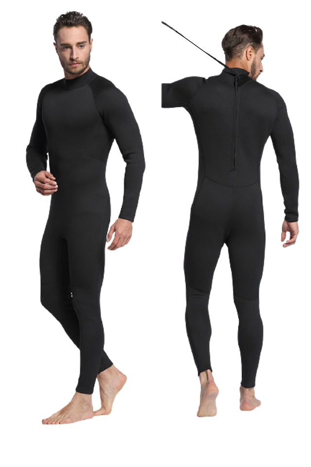 MYLEDI Black Back Zip Neoprene 2mm Full Wetsuit