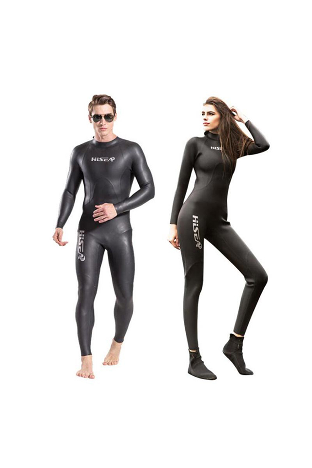 Hisea Women 3mm Neoprene Wetsuit One-piece Diving Suit Swimwear Surfing Swimsuit 