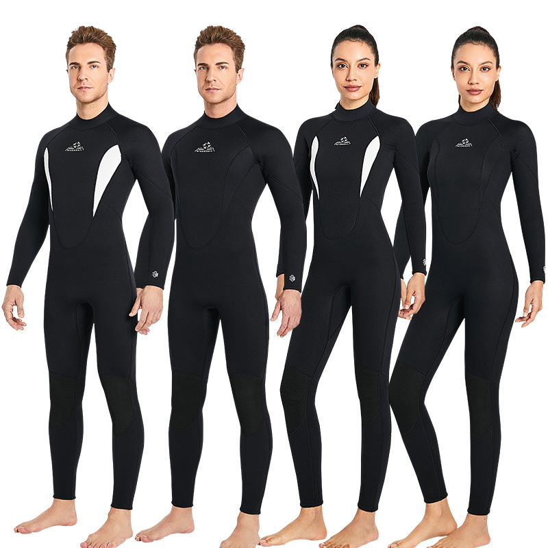 DIVE & SAIL Adults 3mm CR Neoprene Plus Size Fullbody Scuba Diving Wetsuit
