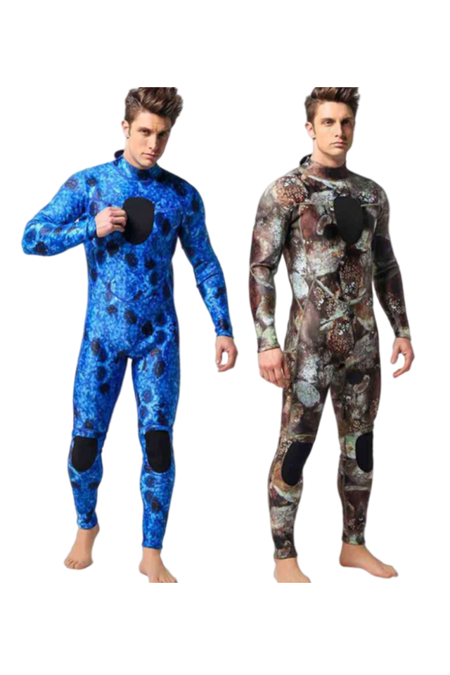 MYLEDI Men\'s 3mm Colorful Camo Wetsuit Spearfishing Suit