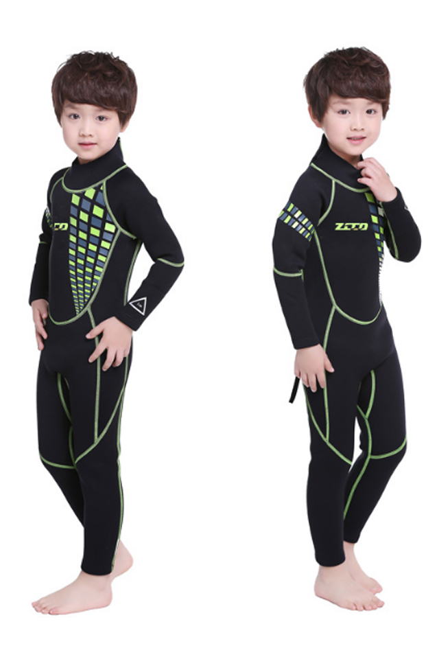 ZCCO 3MM Children's Long Sleeve Full Body Wetsuit