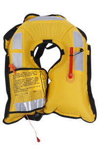 Huiheng Adults Inflatable Reflective Life Jacket Type 5 Life Jacket for Fishing Paddle Boarding