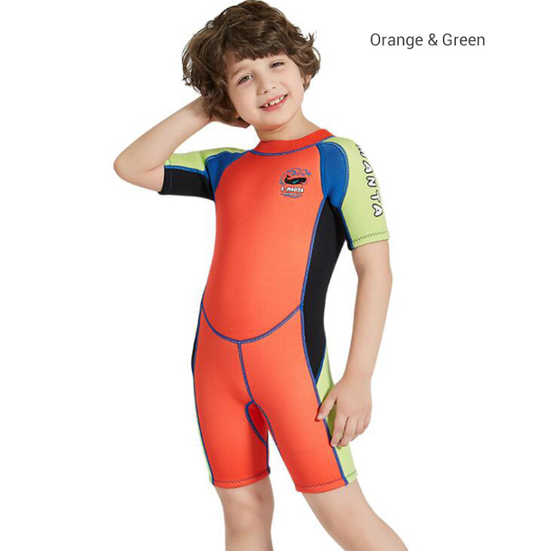 Dive & Sail 2.5mm Shark Cartoon Boys Junior Shorty Wetsuit