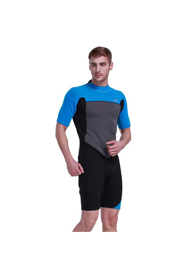 SBART Short Sleeve Full Body Shorty 2mm Diving Wetsuit